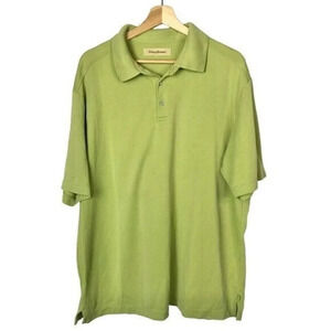 Tommy Bahama Lime Green Textured Short Sleeve Polo XL